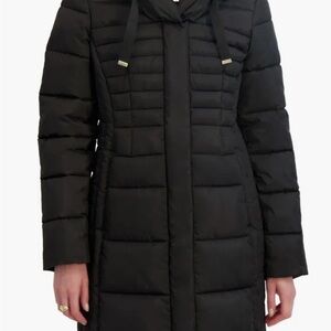 Tahari Elegant Black Coat